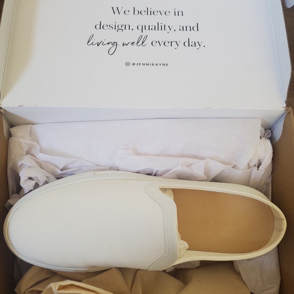 Jenni Kayne canvas slider sneaker